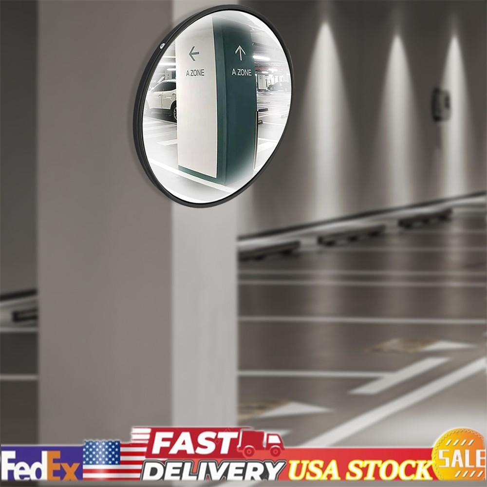 12In Security Convex Corner Mirror Wide Angle Driveway Traffic Safety Blind Spot