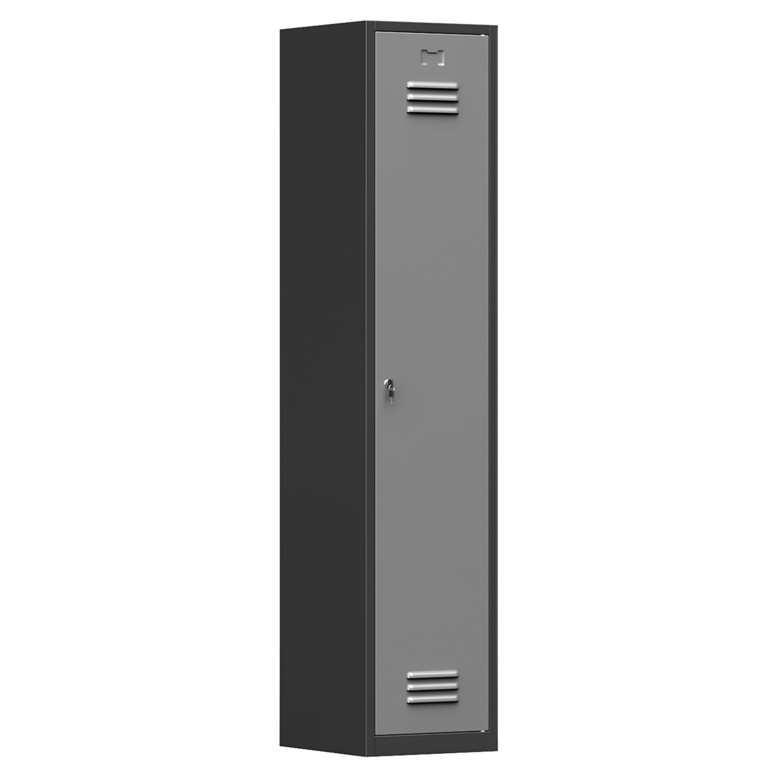 Metal Locker Steel Wardrobe Closet 71″H Storage Cabinet Bedroom Armoire Cabinet
