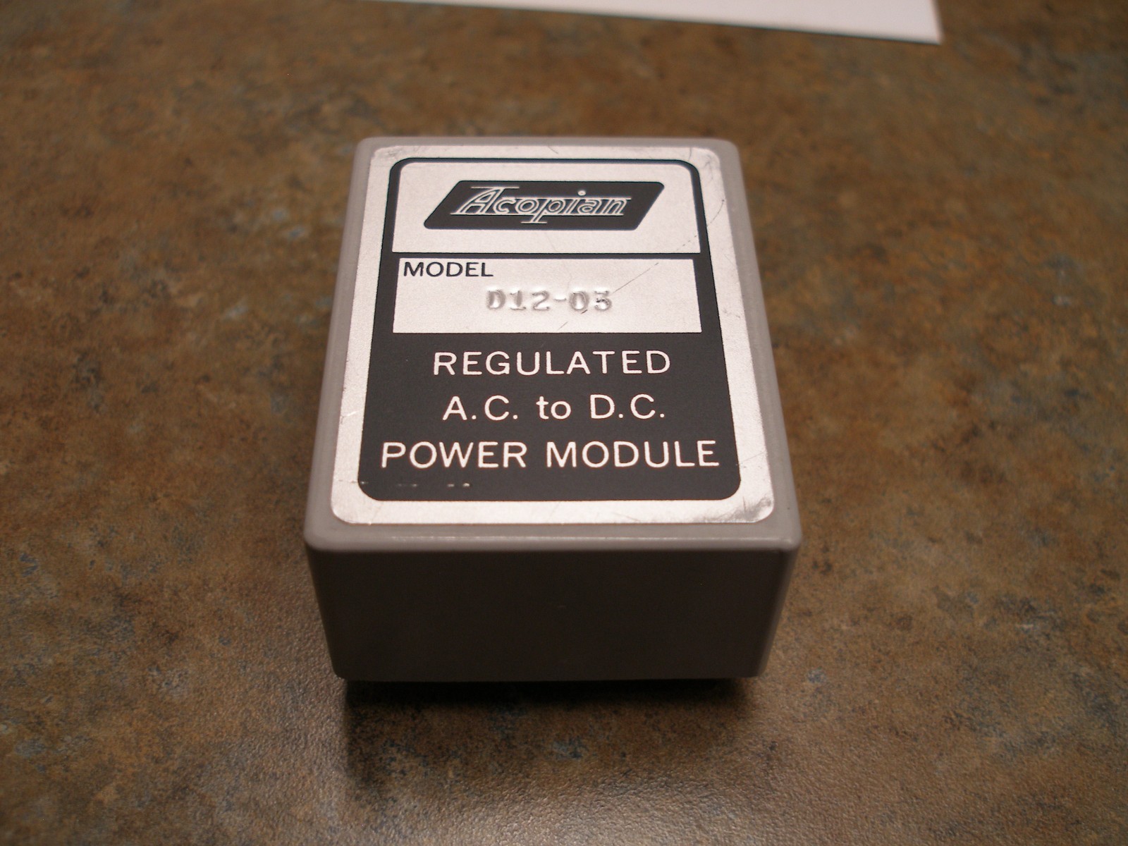 👀 ACOPIAN AC TO DC POWER MODULE 85-180 VAC IN 24 VDC OUT D12-03 +12, -12 volts