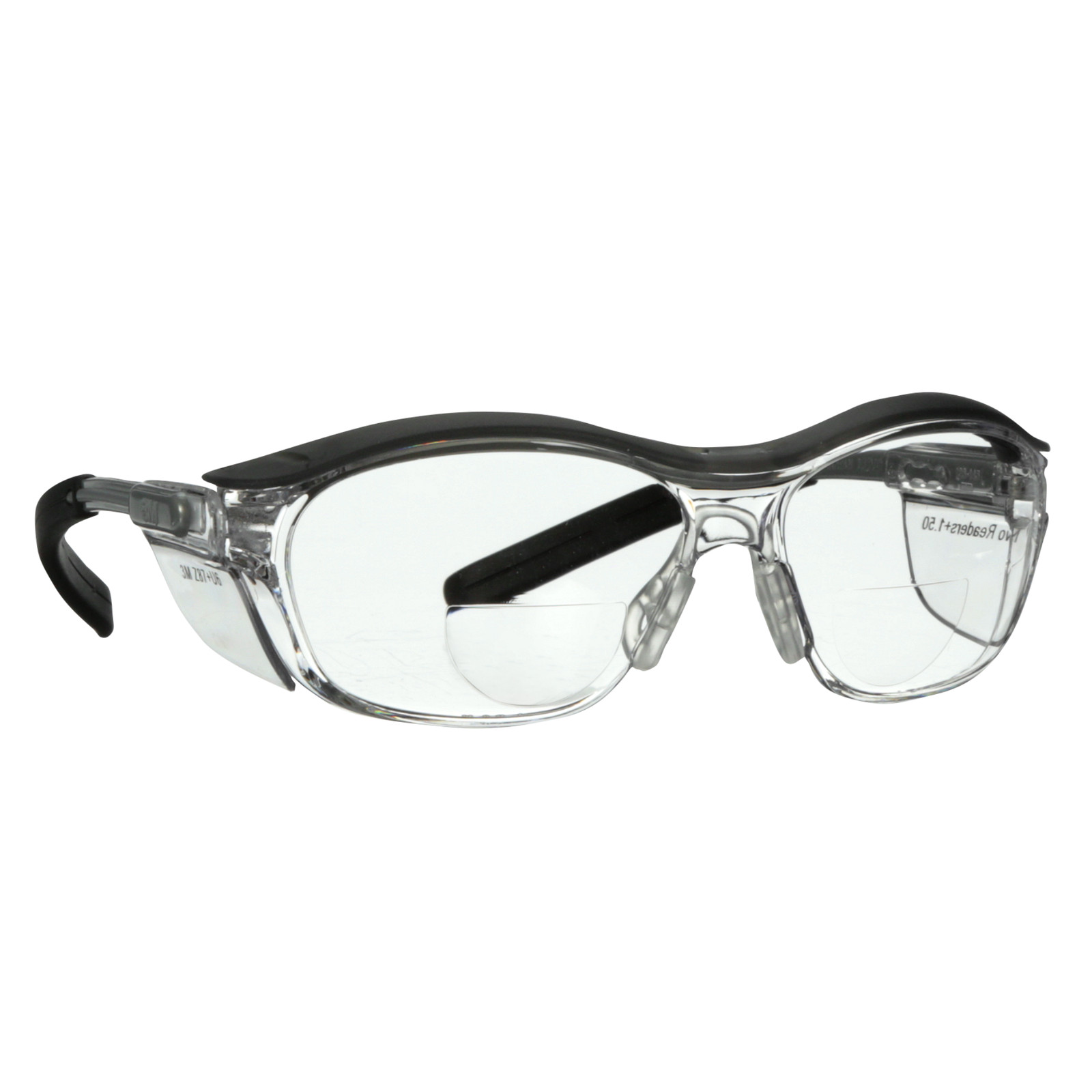 3M Readers Safety Glasses: bifocal / magnification power of +1.5 (Clear)
