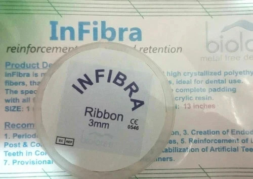 Glass Fiber Splint 3 mm impregnated Light Cure Bioloren InFibra USA free ship fs
