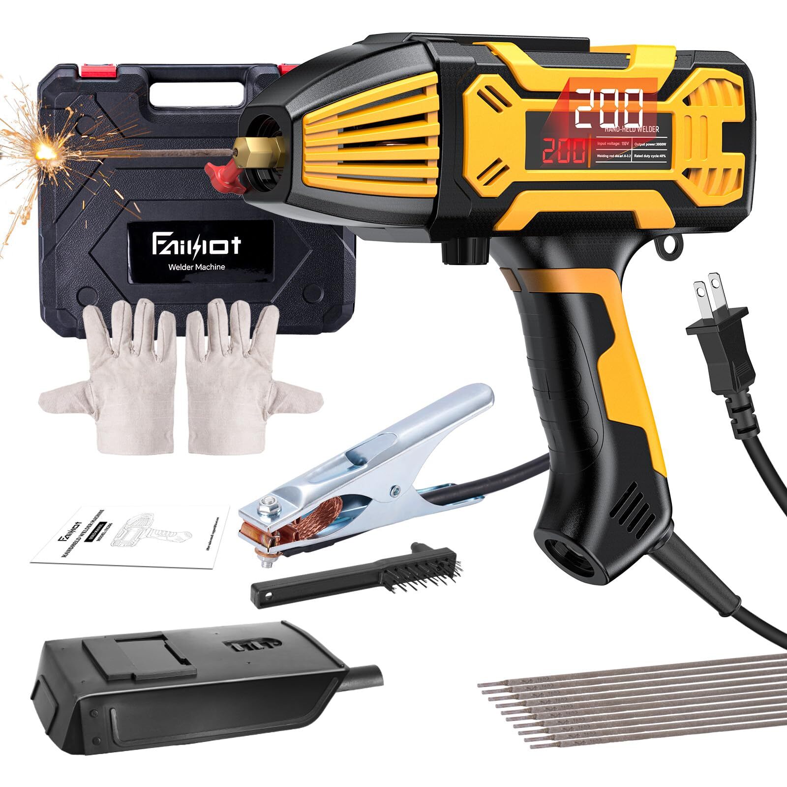 Saker Portable Electric Welding Machine,110V Portable Welder Handheld with IG