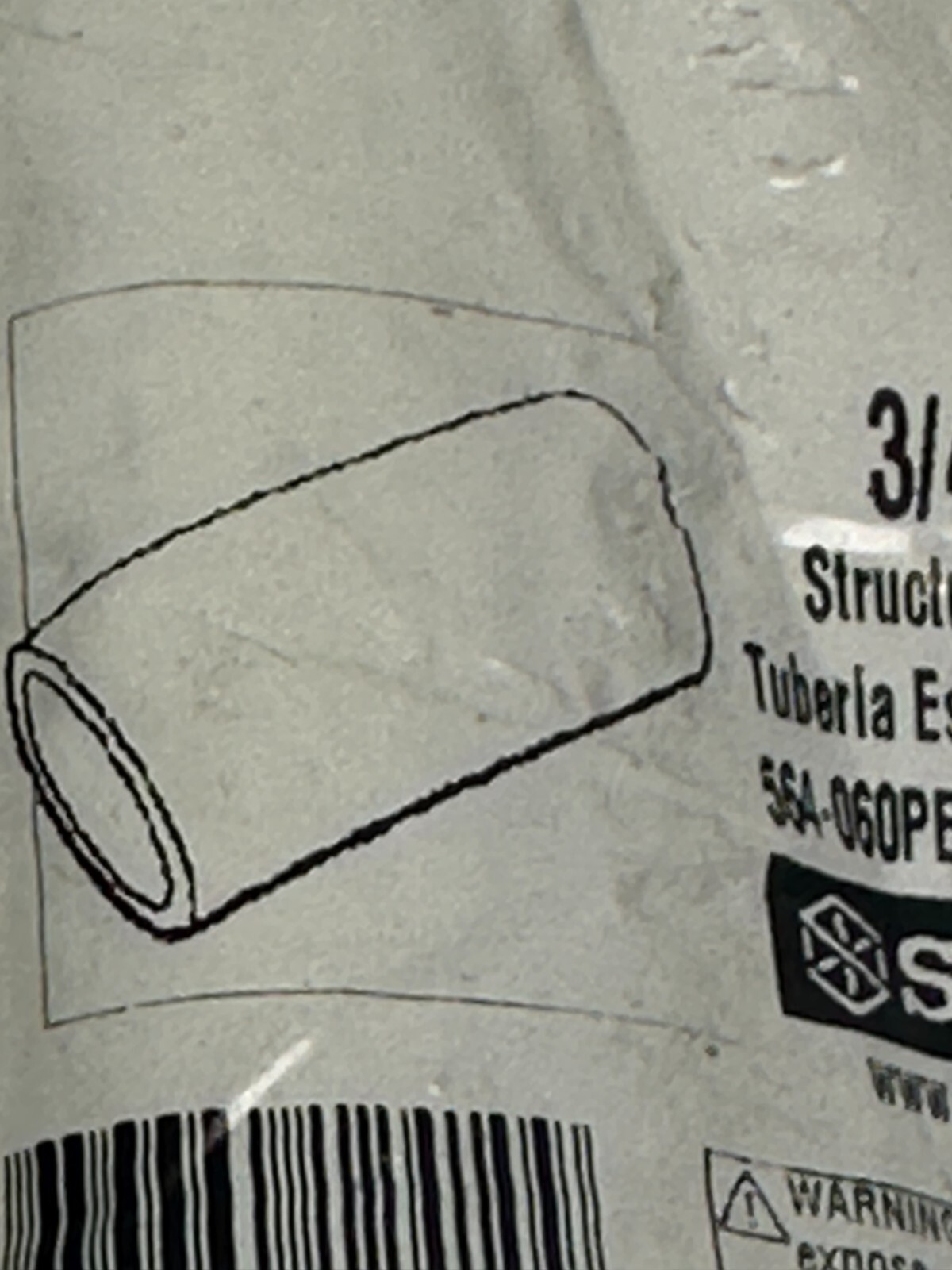 Steel-Tek 3/4″ x 6″ Structural Steel Pipe 564-060PE30LW 796574 NEW In Bag