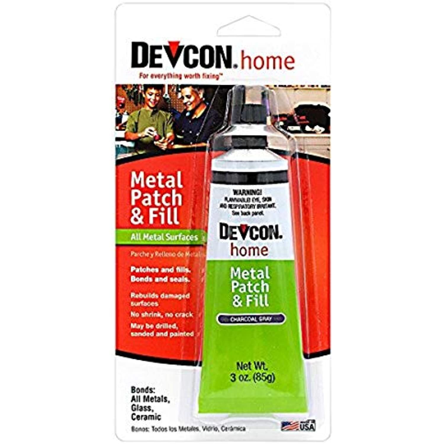 Devcon 50345 Metal Patch and Fill – 3 oz. , Gray