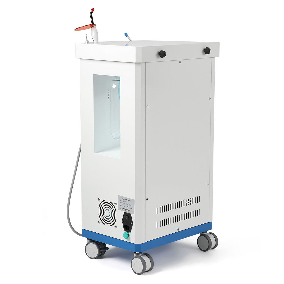 FDA Dental Mobile Delivery Cart Treatment Unit Air Compressor Suction GU-P209