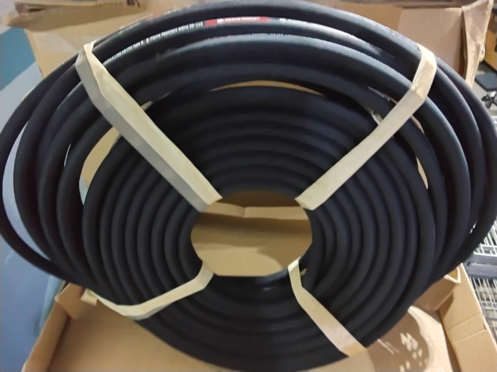 25 FT GATES 5/8″ HYDRAULIC HOSE 2 WIRE 5000 PSI ENVIROFLUID MegaSpiral R13 Flame