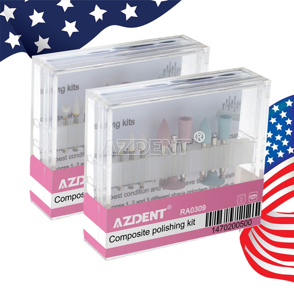 Dental Kit de Pulido de Resina Compuesta RA0309 Adapto para Baja Velocidad Uso