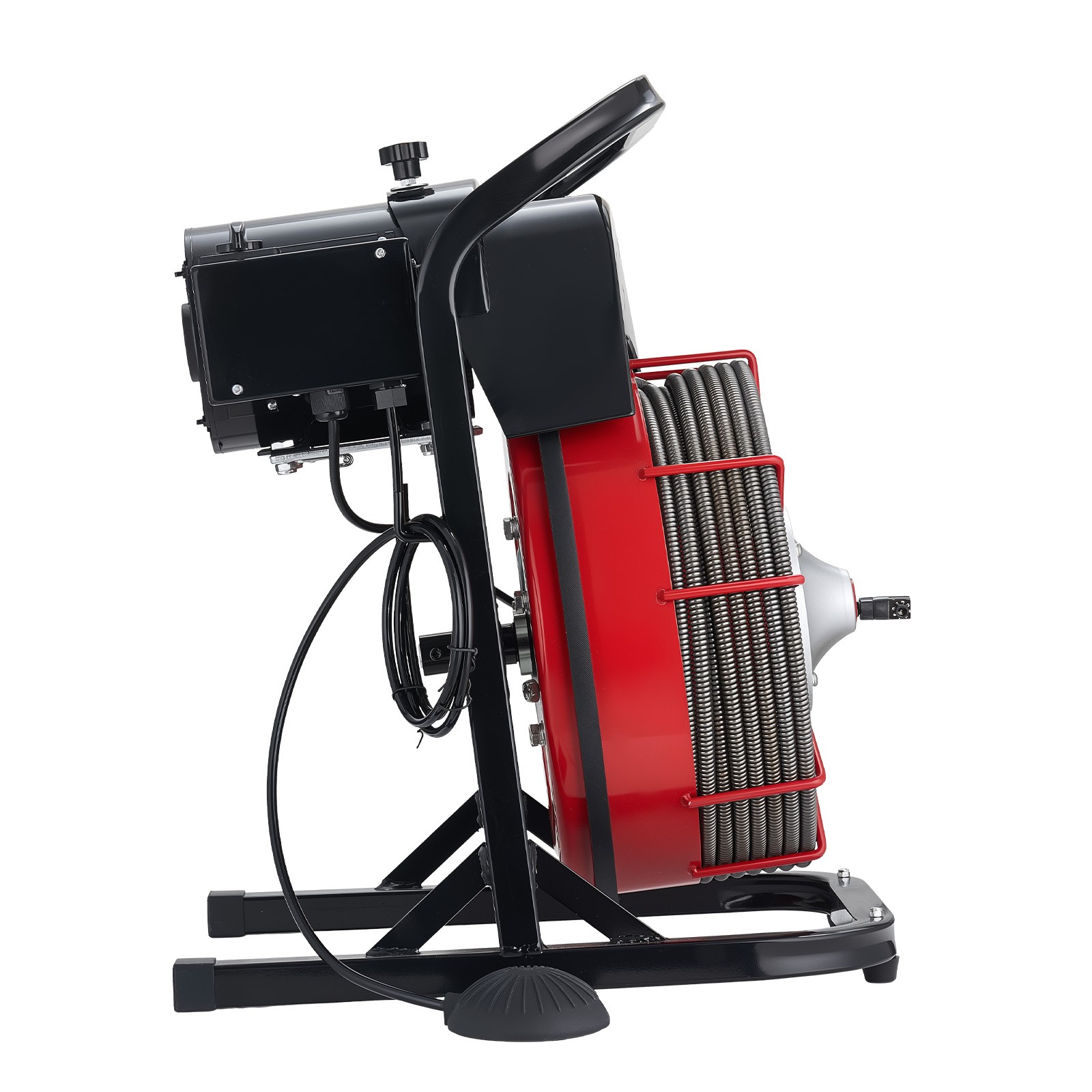 VEVOR Drain Cleaner Machine Drain Auger 75FT x 1/2 Inch Manual Feed & 4 Cutters