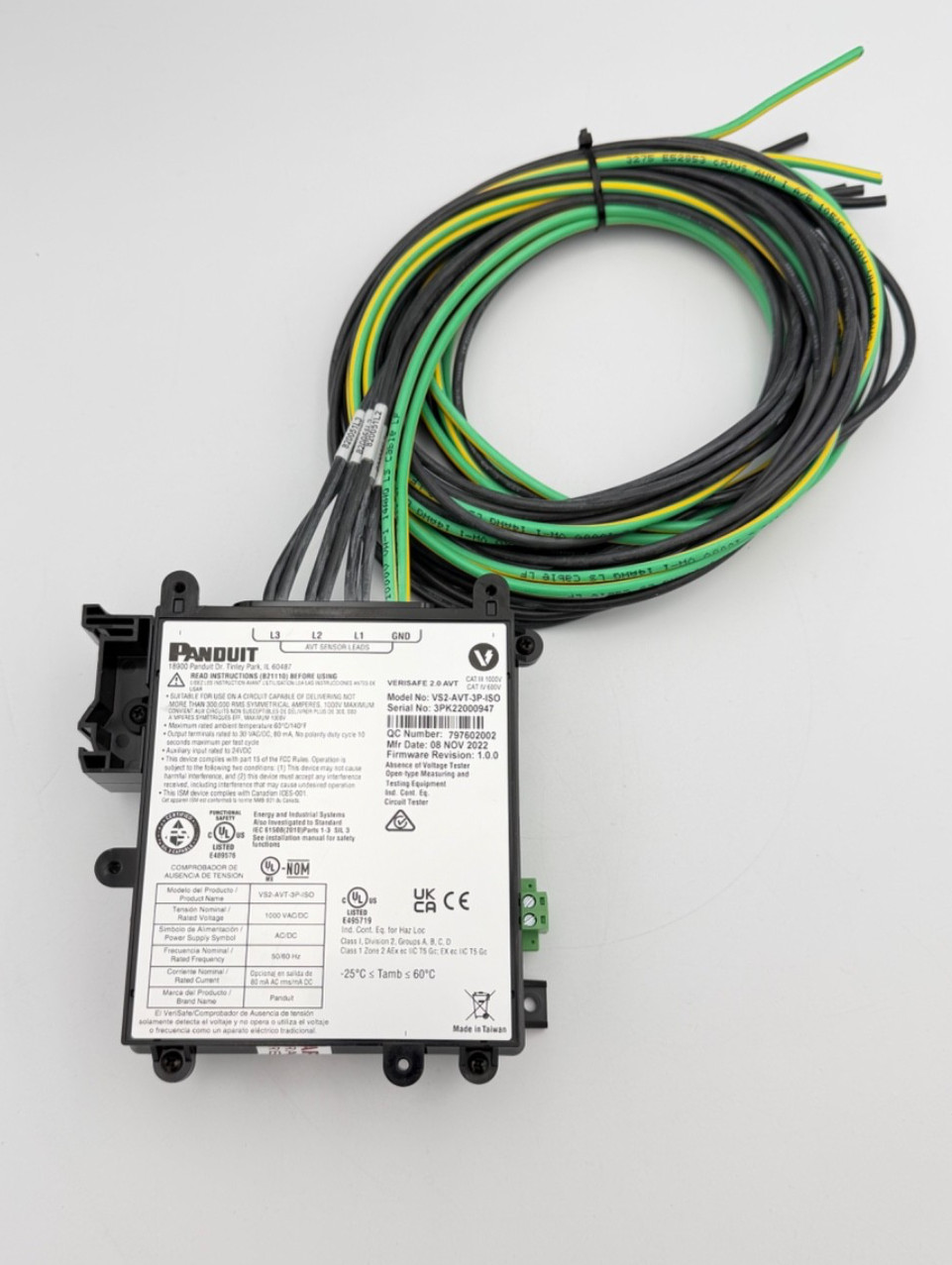 Panduit VS2-AVT-3P-ISO Valve Interlock Lockout Device 3-Pole ISO LOTO