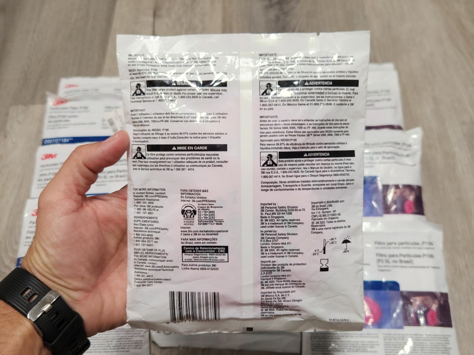(x13 Bags) 3M 2097 P100 Particulate Filters – 2 Filters Per Bag 26 Total – New
