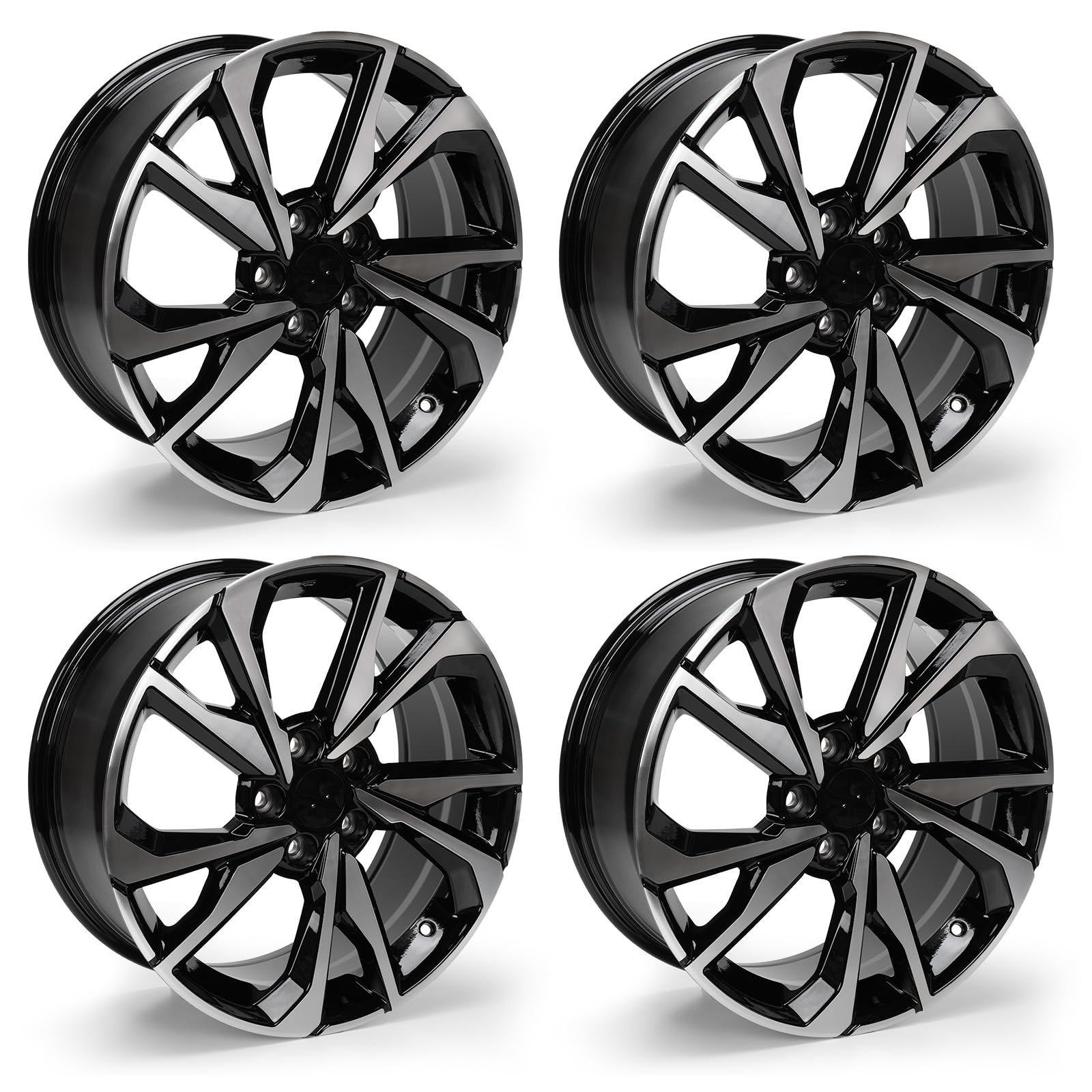18×8 Aluminum Alloy Smoked Wheel Rim for Honda Civic 2017-2021 4Pack