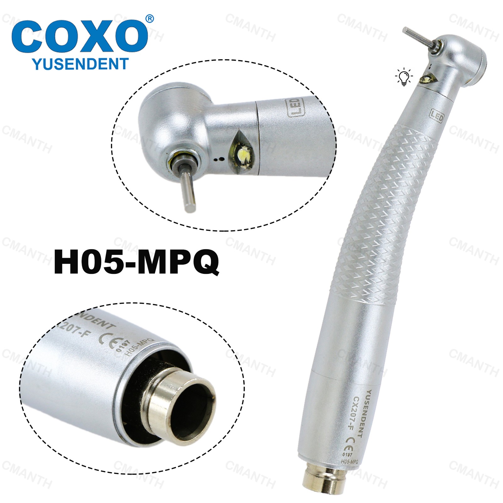 US COXO Dental High Speed Handpiece Fiber Optic Turbine Coupler Fit KAVO NSK