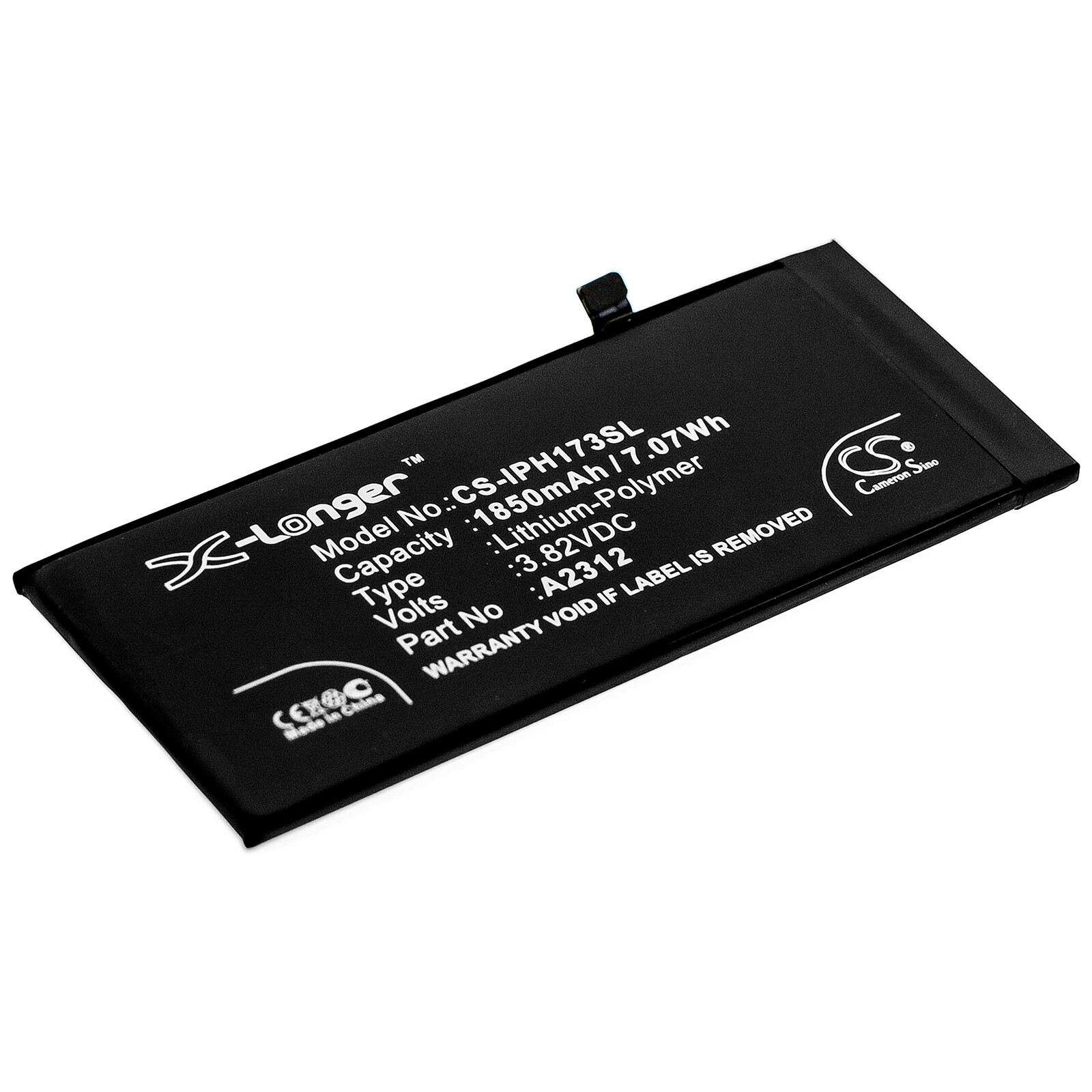 Battery for Apple A2312,iPhone SE 2 P/N: A2312 1850mAh 7.07Wh