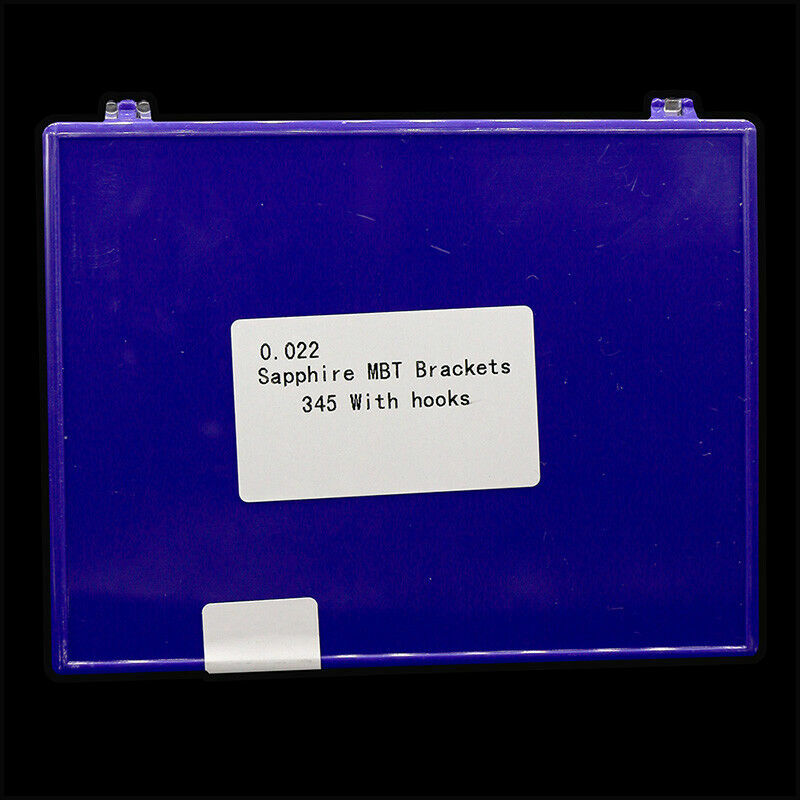 1 Pack Dental Sapphire Brackets MBT 0.022 with 3 4 5 Hooks Orthodontic