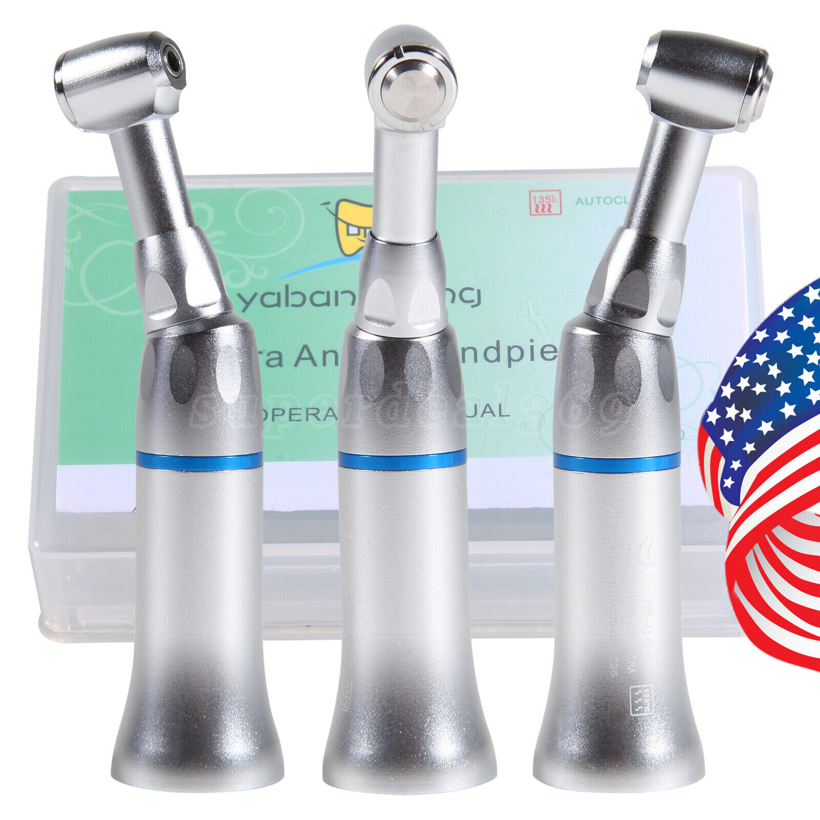 5X Dental Push Button Low Speed Contra Angle Handpiece F/ NSK E-type YAD MX