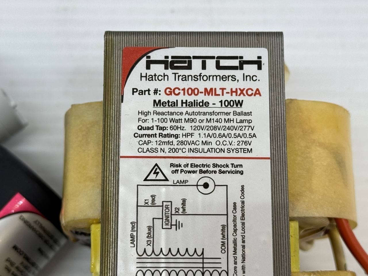 NEW IN BOX Hatch GC100-MLT-HXCA-K 100W METAL HALIDE BALLAST 120-277V Pulse Start