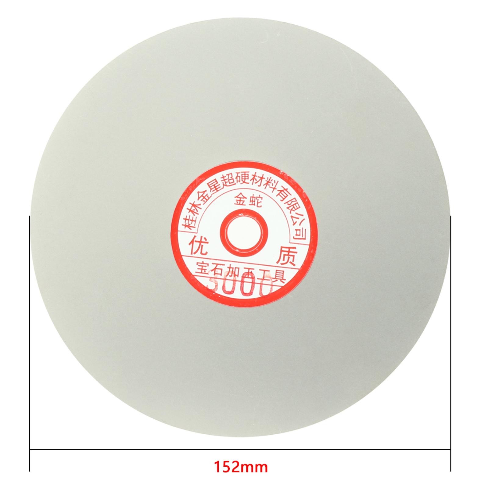 6-inch Grit 3000 Diamond Coated Flat Lap Wheel Grinding Sanding Polishing Disc