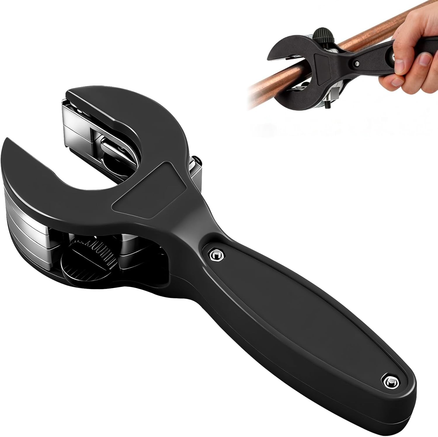Ratcheting Tubing Cutter,2026 New Upgrades 2 in 1 Close Quarters Tube Compact Cu