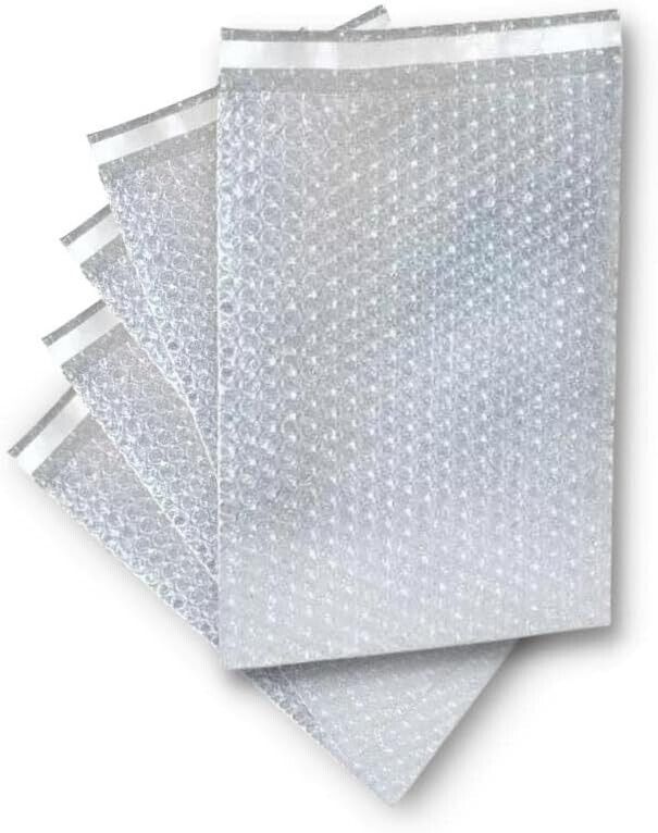 50 Pack 8″ x 17.5″ Bubble Out Pouches Bags Protective Mailers Self Seal Cushion