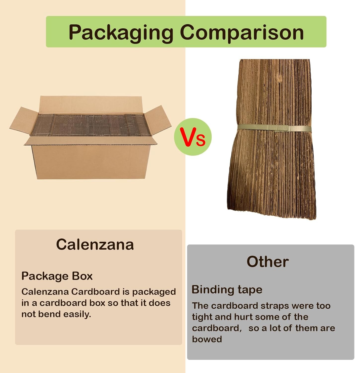 Calenzana 5×7 Corrugated Cardboard Sheets Set of 200, Flat Card Boards Inserts f
