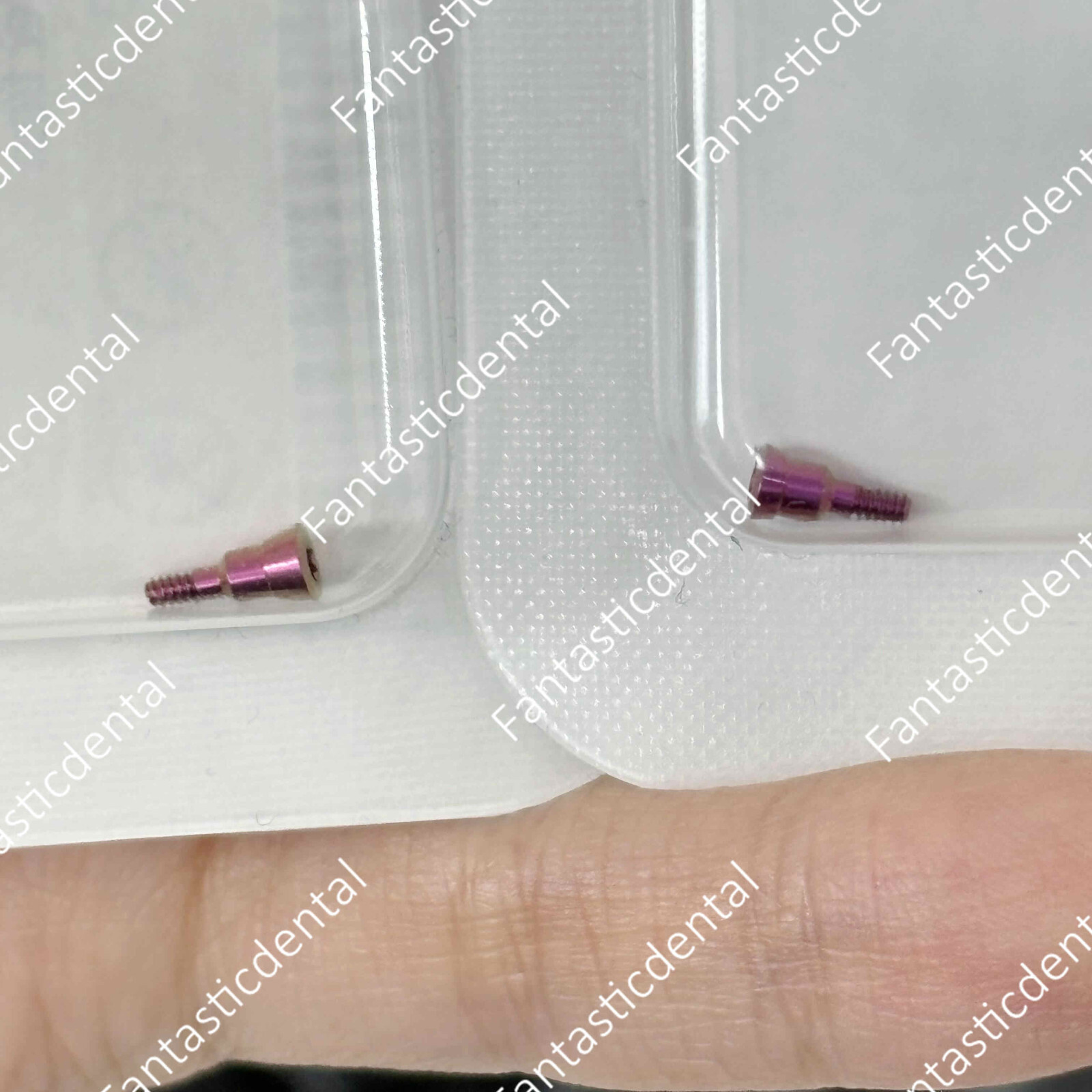 2 Pcs Dental RC Closure Screw Healing Cap Abutment Height 0mm 0.5mm