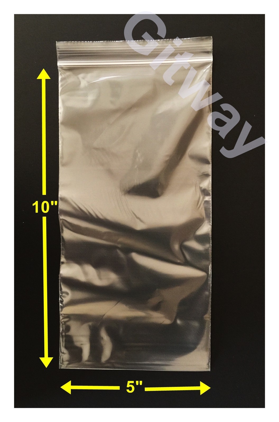 5″ x 10″ Reclosable Resealable Zip Top Lock Clear Plastic 5×10″ Bags 2 MIL