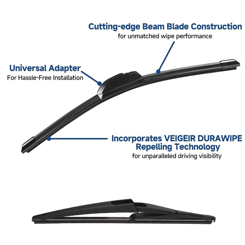 3 Pack Windshield Wiper Blades for Nissan Rogue Pathfinder 2014-2023