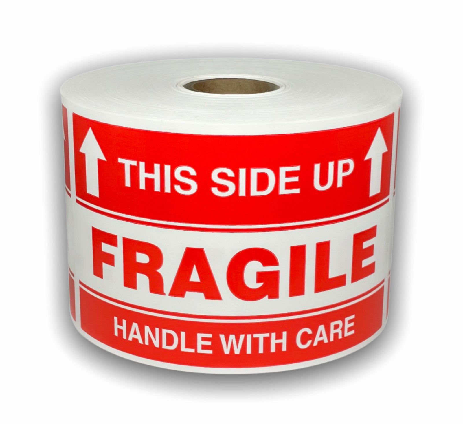 3X5,THIS SIDE UP/FRAGILE/HANDLE WITH CARE, 500 labels per roll, 1-12 Rolls