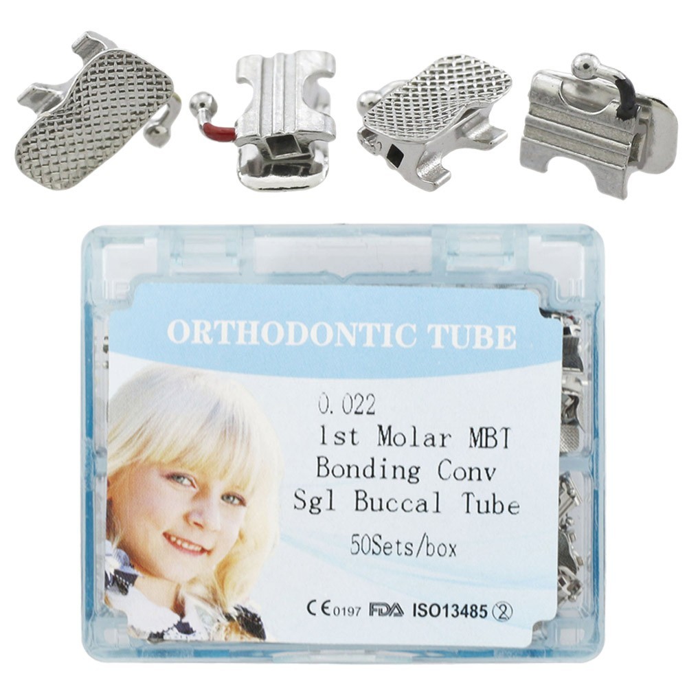 tubos de ortodoncia Orthodontic Buccal Tubes Roth MBT 022 1st 2nd Molar Tube