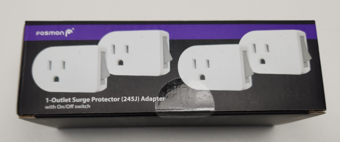 Grounded Outlet with On/Off Switch (4 Pack), 3 Prong Electrical Plug Outlet NIB