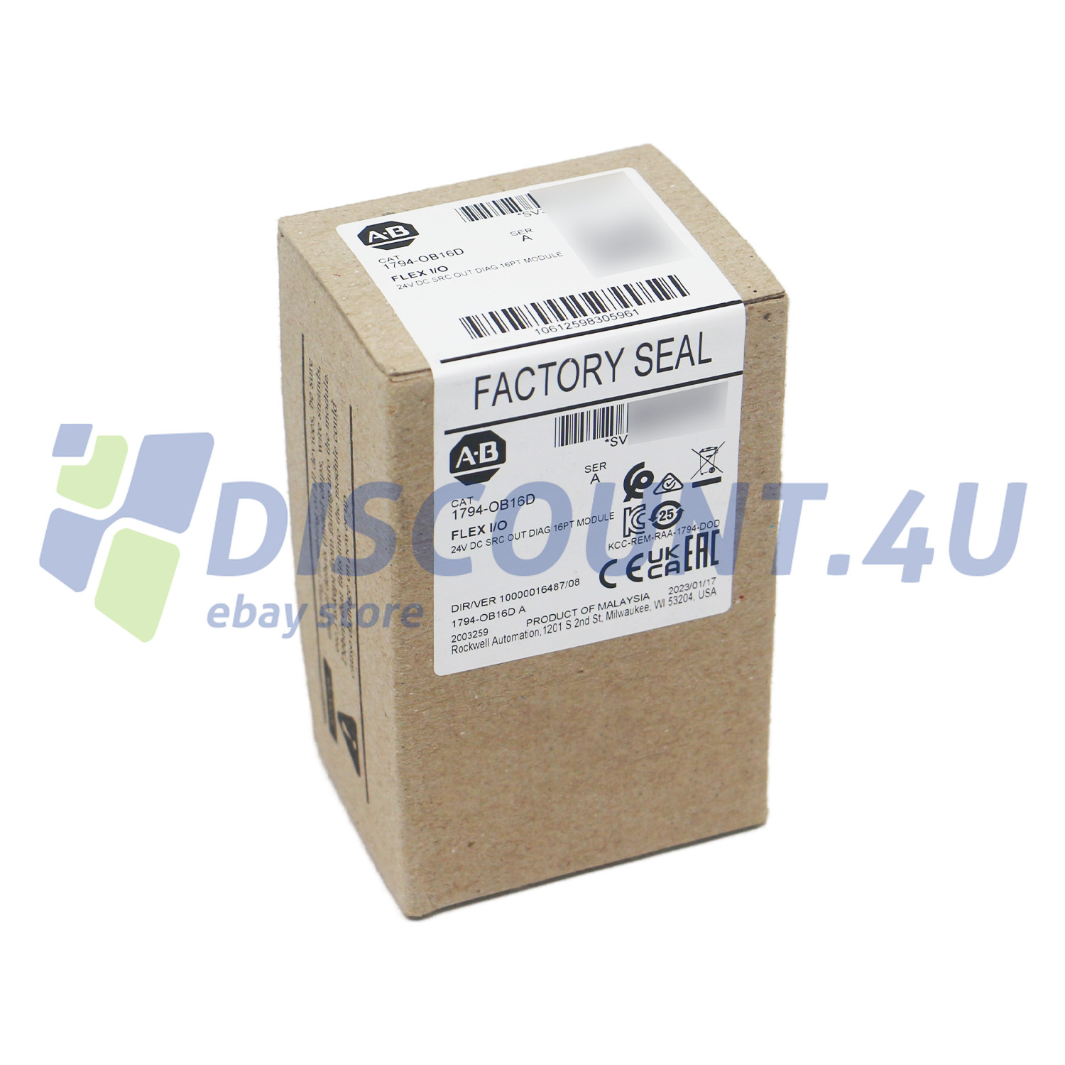 NEW Factory Sealed AB 1794-OB16D Flex I/O Source Output Module