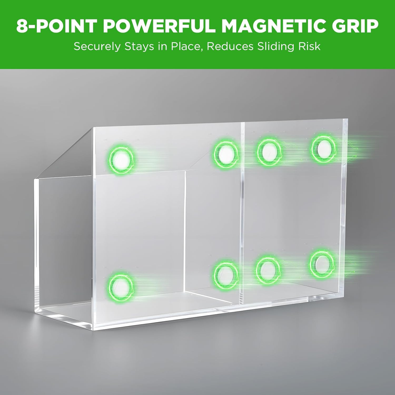 Acrylic Magnetic Pen Holder for Whiteboard,Fridge, School Supplies | Magnet Dry