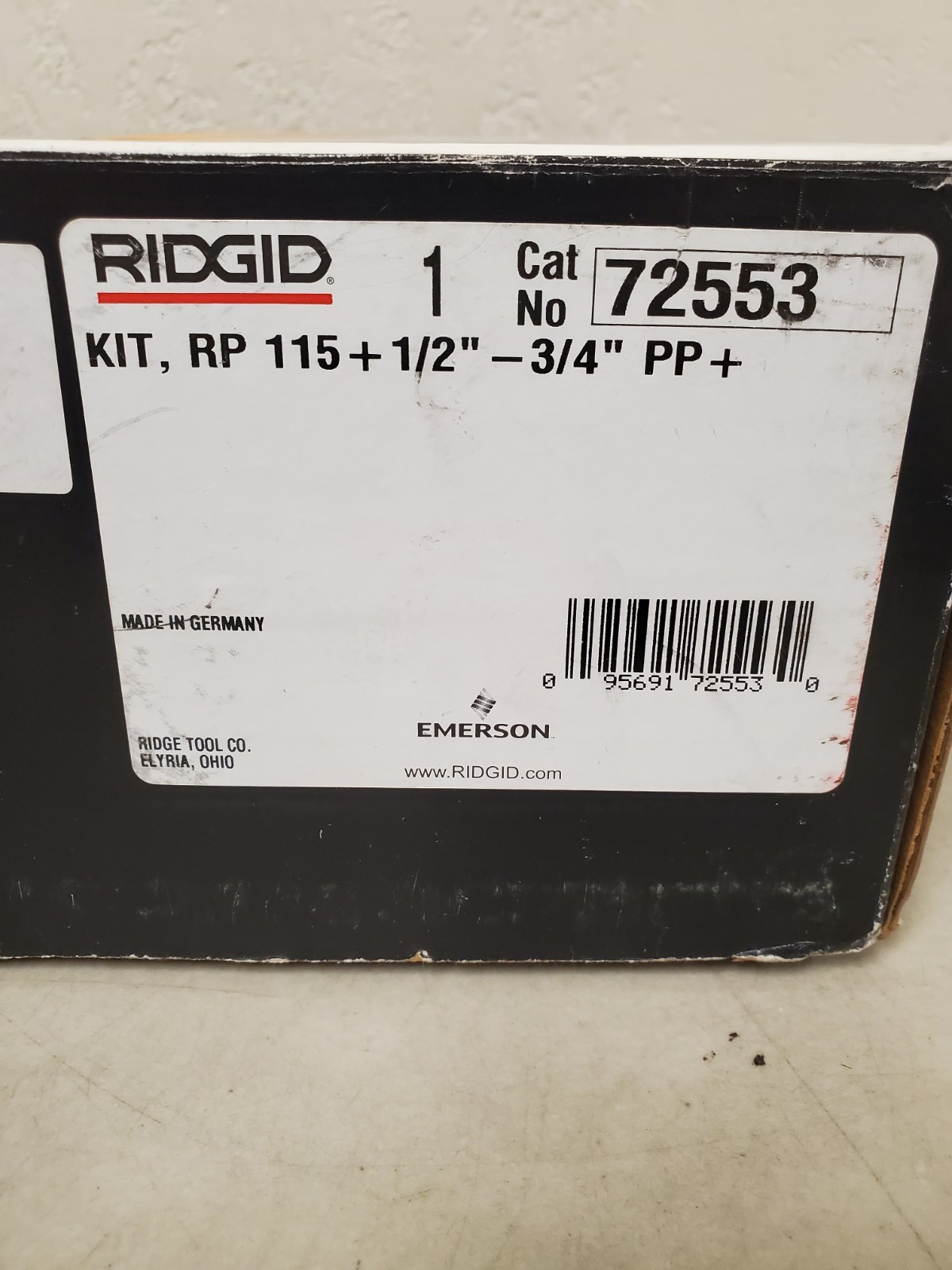 RIDGID RP 115 Mini Press Kit w/ 1/2″ & 3/4″ ProPress Jaw, Battery, & Charger