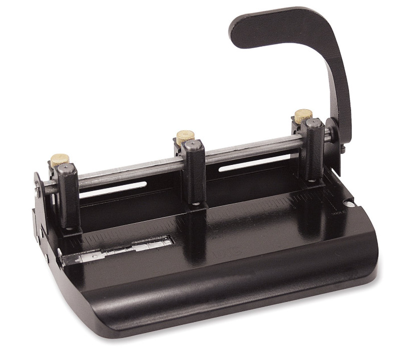 Perforadora ajustable de 2-3 orificios con palanca, capacidad para 32 hojas