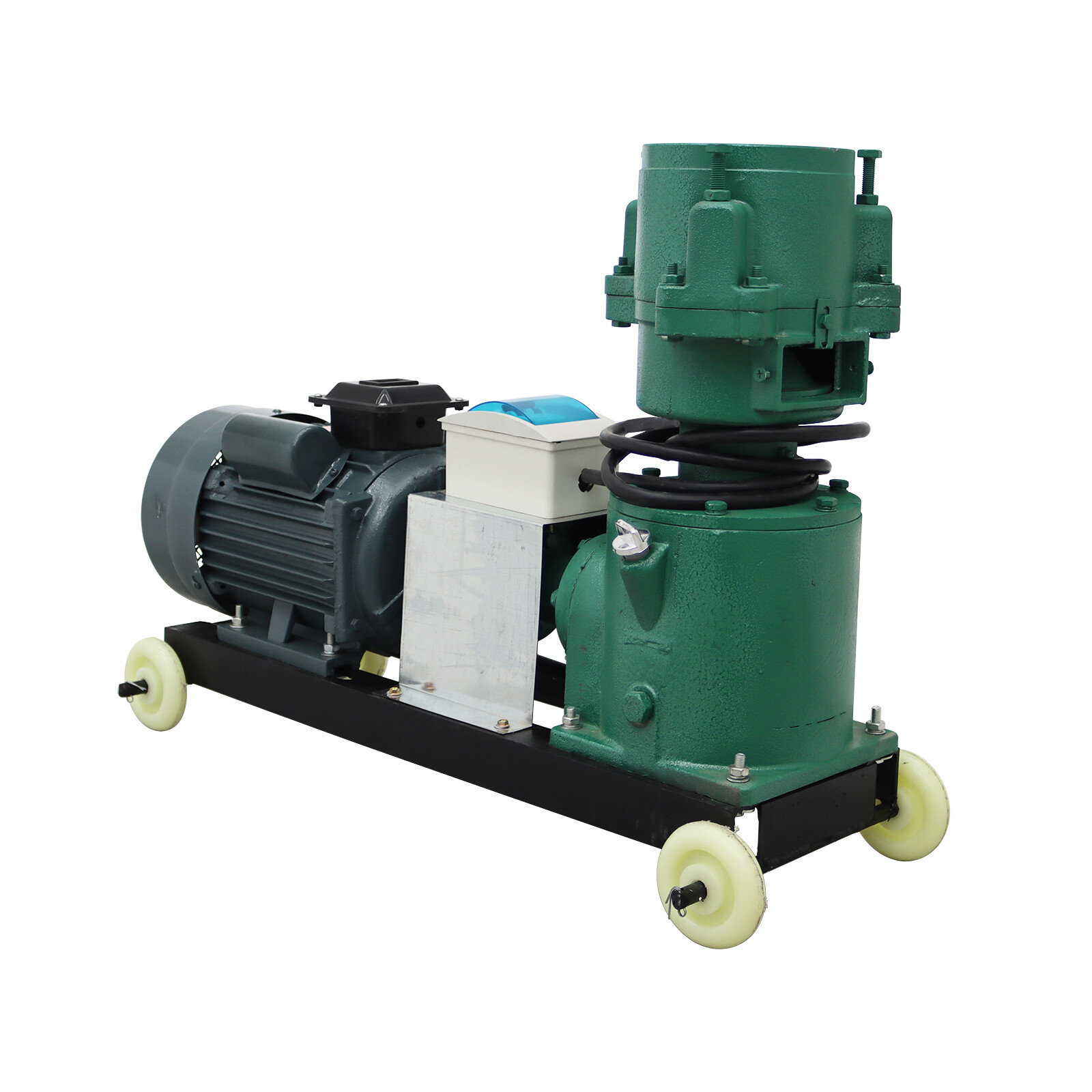 Animal Pellet Feed Mill Machine Food Granulator w/3mm&6mm Plate 3 Rollers 220V