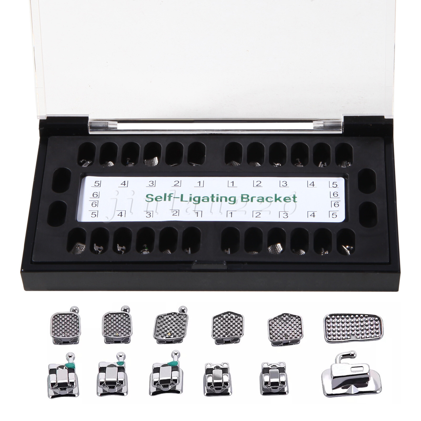 Dental Orthodontic Self-Ligating Brackets Braces Roth 022 Hooks 345