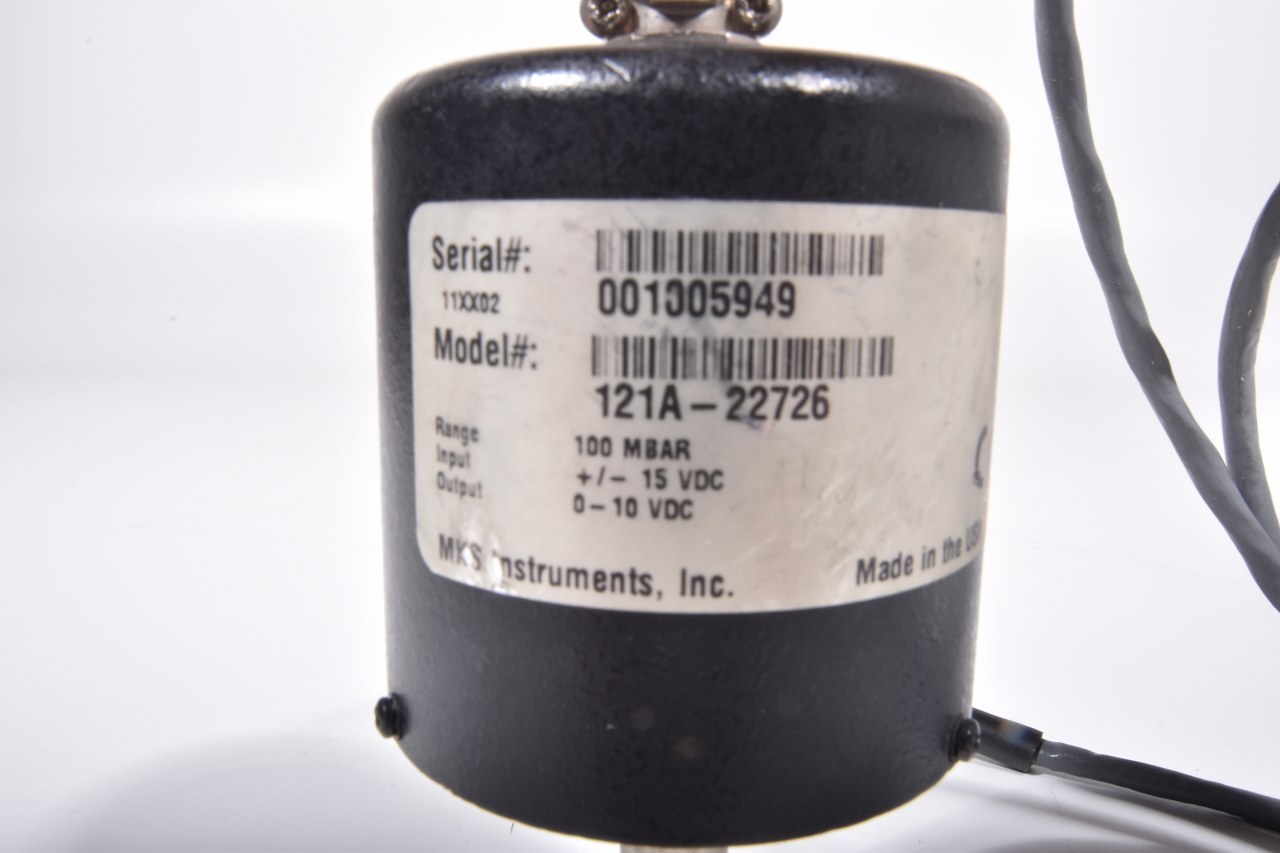 MKS 121A-22726, Pressure Transmitter 100 mbar