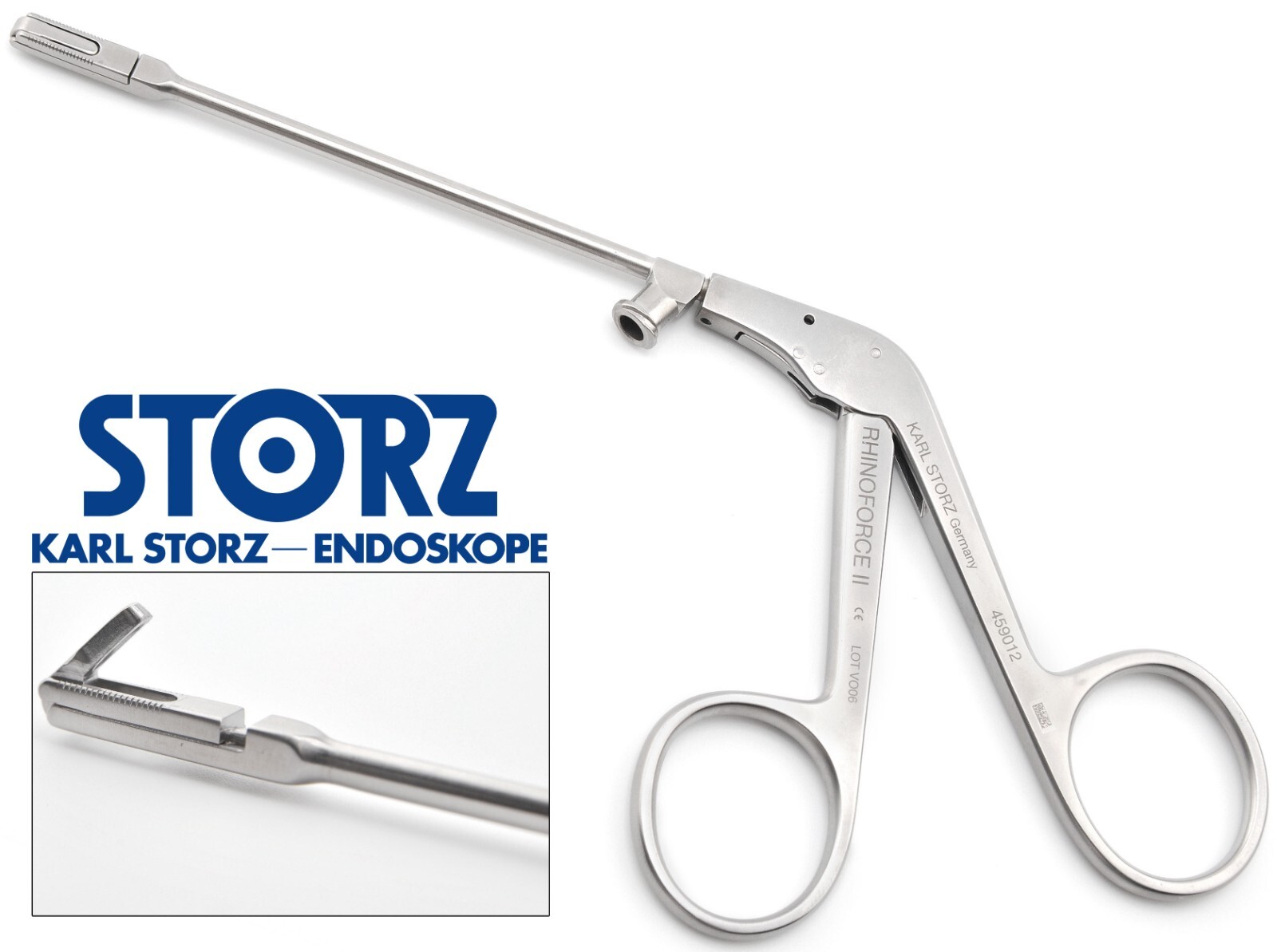 KARL STORZ 459012 RhinoforceII Stammberger Antrum Punch Left Side 7x2mm Bite 5″