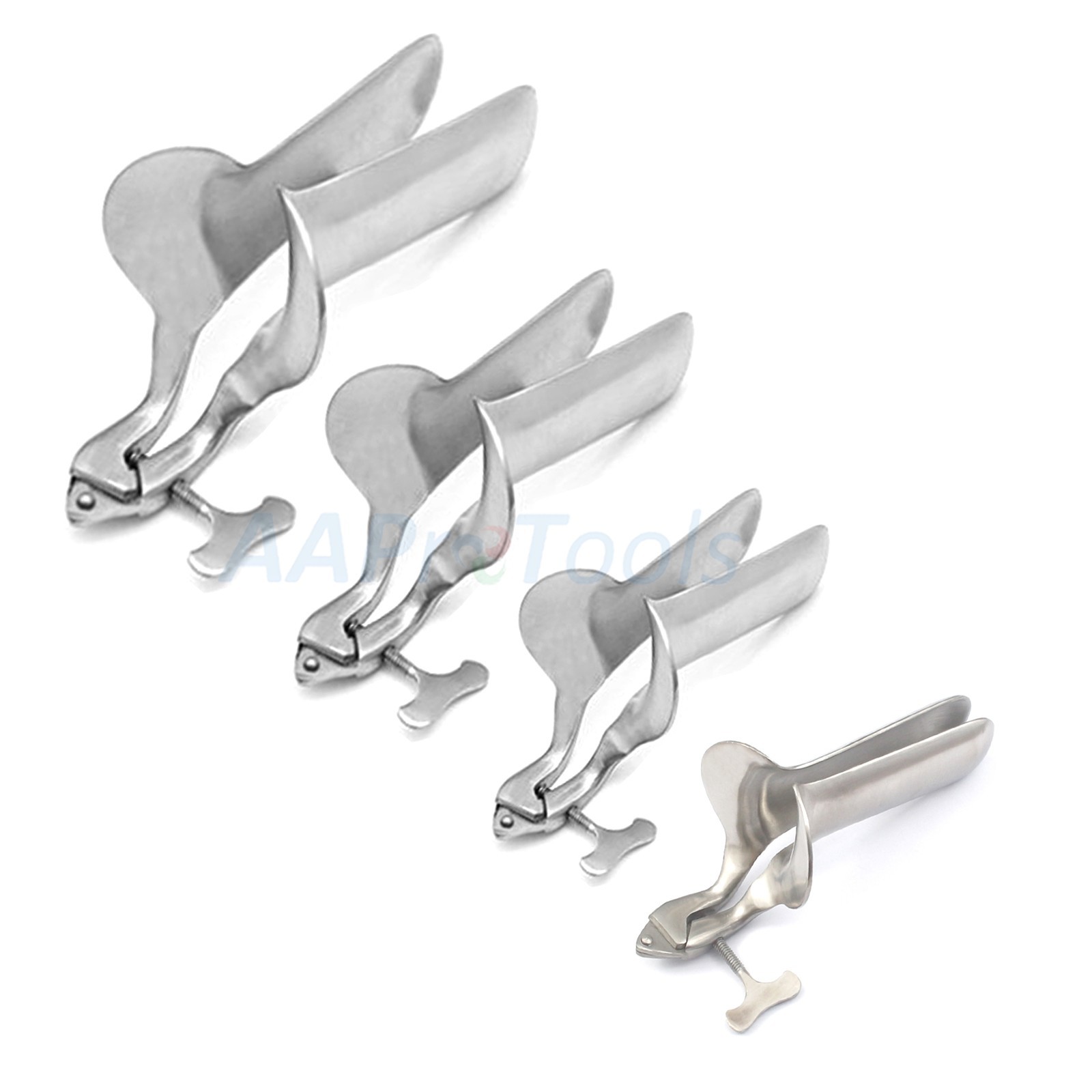 4 Collins Anal Speculum Rectal Rectum XS, S, M & L Vaginal Exam Metal Stainless