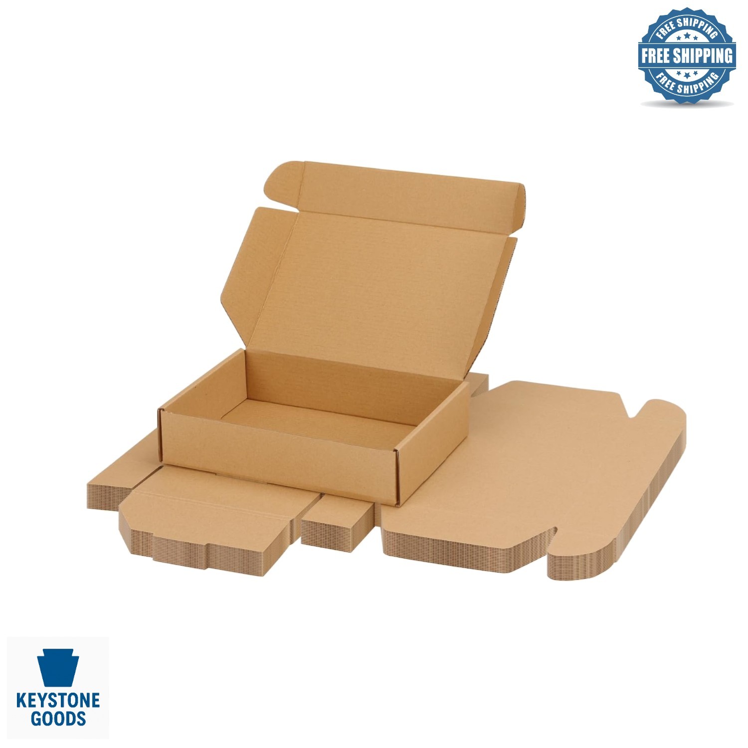 15 Pack Brown Corrugated Shipping Boxes 9x6x2 Inch for Small Business & Gift …