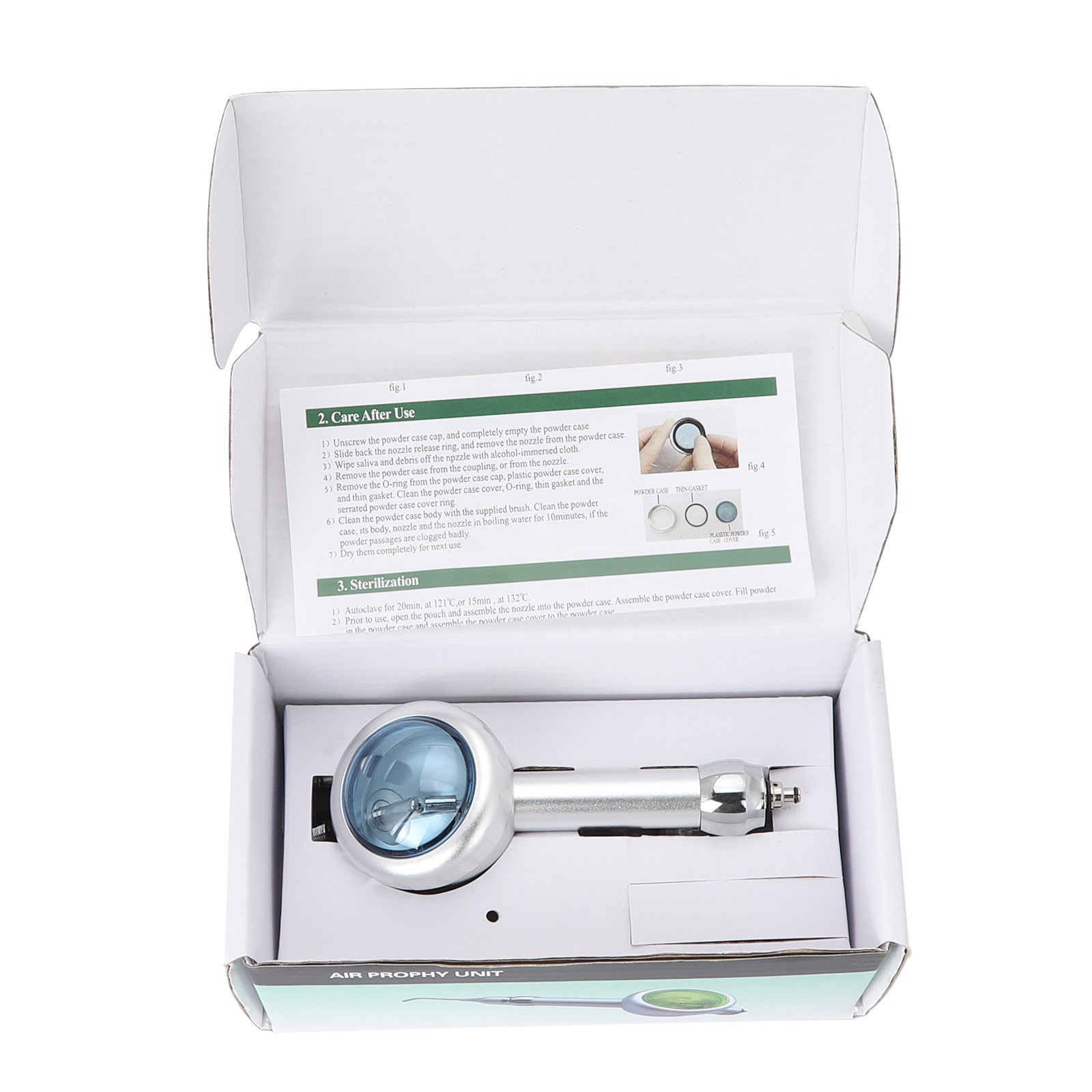 Dental Dentist Hygiene Prophy Jet Air Polisher System Tooth Handpiece 2 Holes US