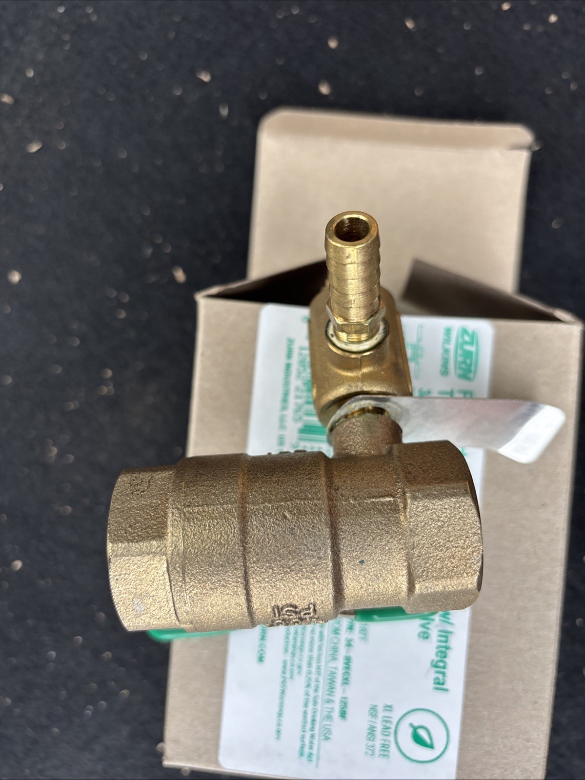 Zurn Ind. 3/4” Full Port Bronze Ball Valve w/ Integral Thermal 34-BVECXL-125BF