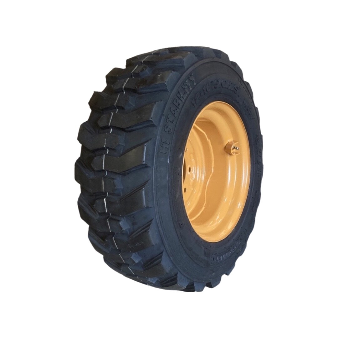 NEW 12-16.5 Skid Steer Tire/Wheel/Rim for Case 1845C & others – 12X16.5