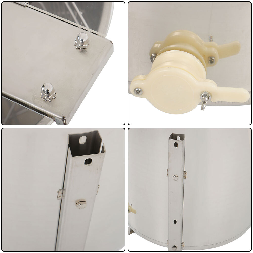 Electric Honey Extractor Beekeeping Equipment 4/8 Frames Stainless Steel 140W