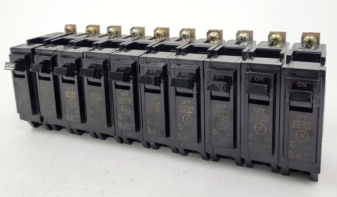 (Lot of 10) THQB1120 GE 20 Amp Circuit Breaker *NEXT DAY OPTION*