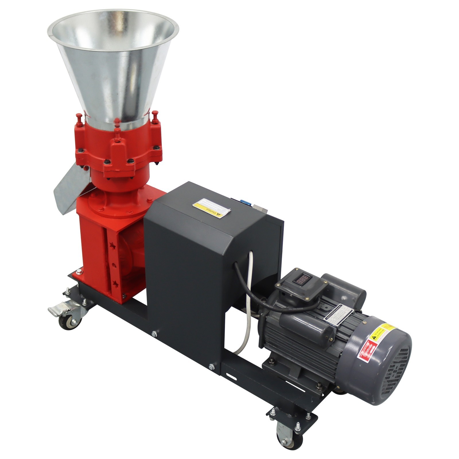 Feed Pellet Machine 3mm Feed Granulator Feed Pelletizer 4 Head Press Roller 220V