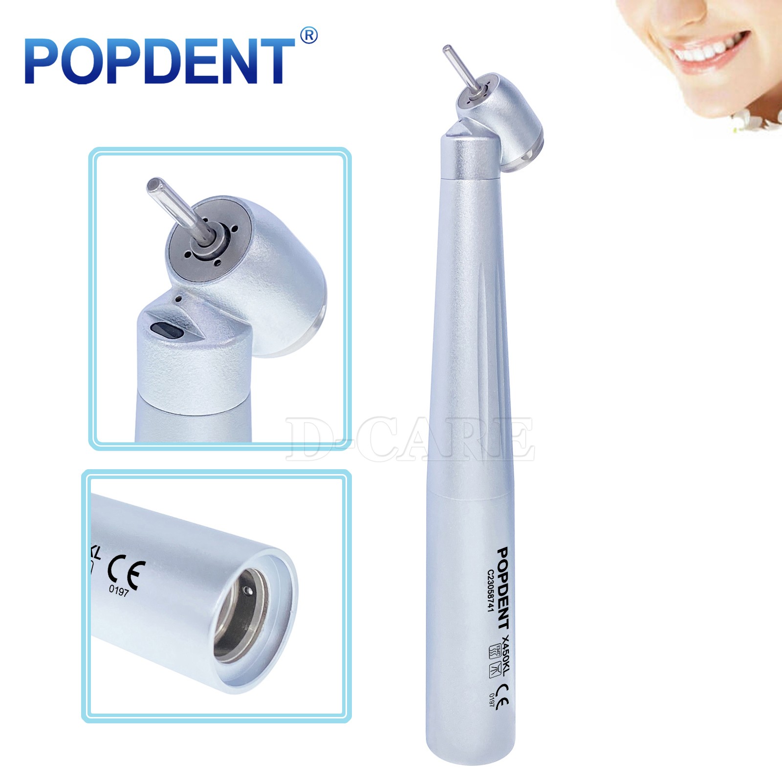 POPDENT Dental 45° Surgical Fiber Optic High Speed Handpiece F KAVO NSK Coupling