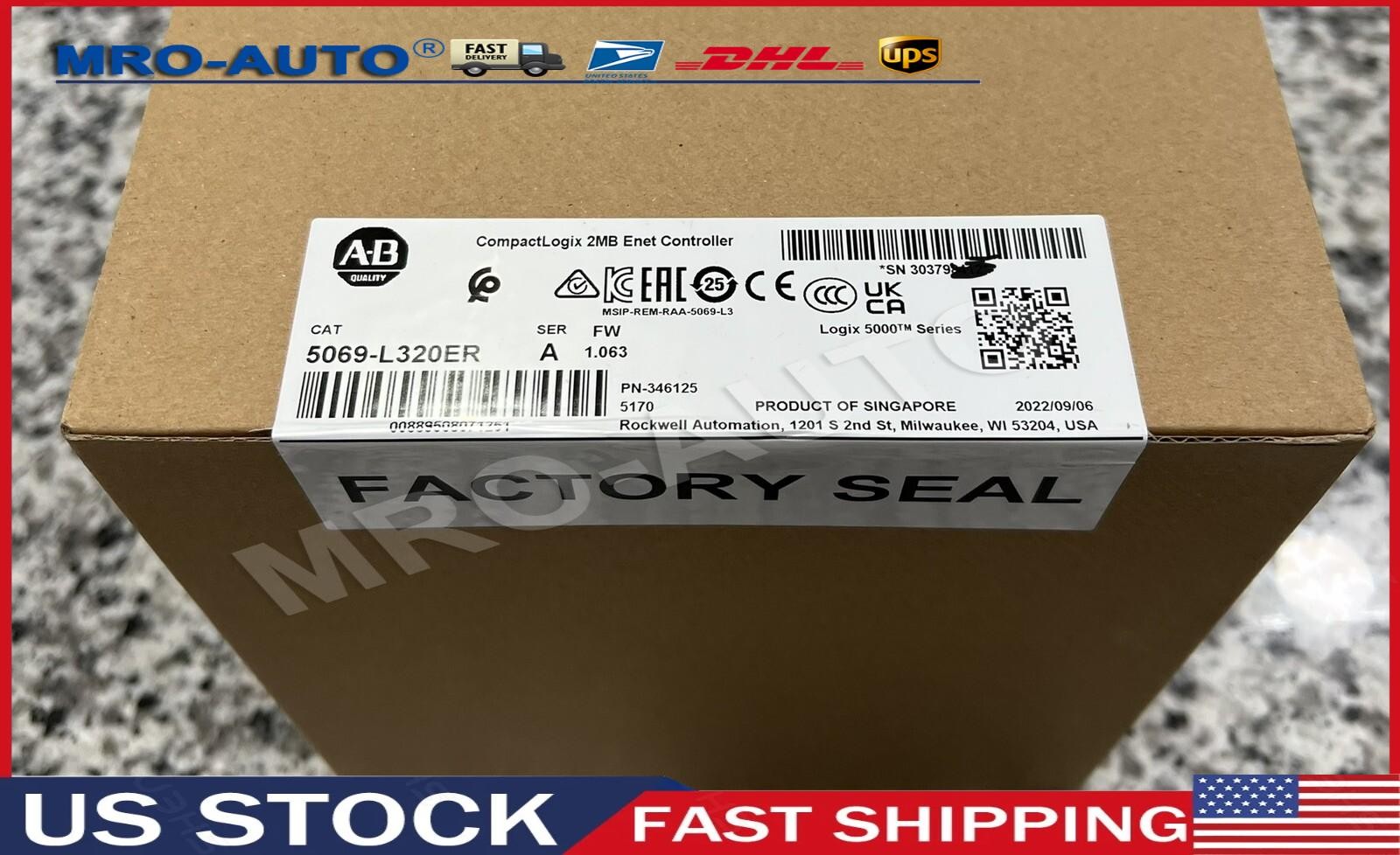 ~ Allen Bradley 5069-L320ER surpl 5069L320ER！ US Free Tax