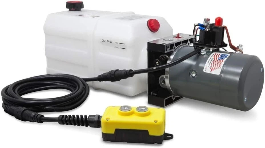 KTI DC47470RA 12VOLT SINGLE ACTING HYDRAULIC POWER PUMP 3 QUART 2300 PSI