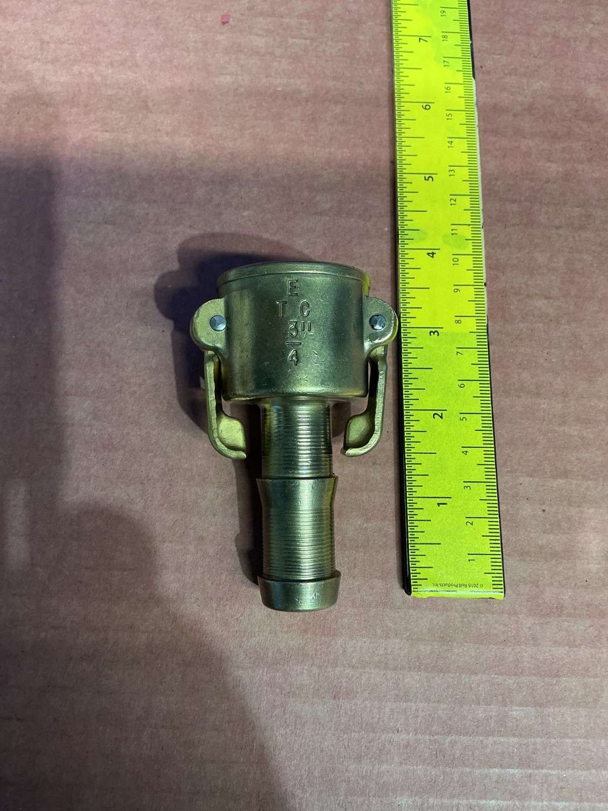 EVER TITE ETC 3/4” CAM LOCK BRASS HOSE COUPLING
